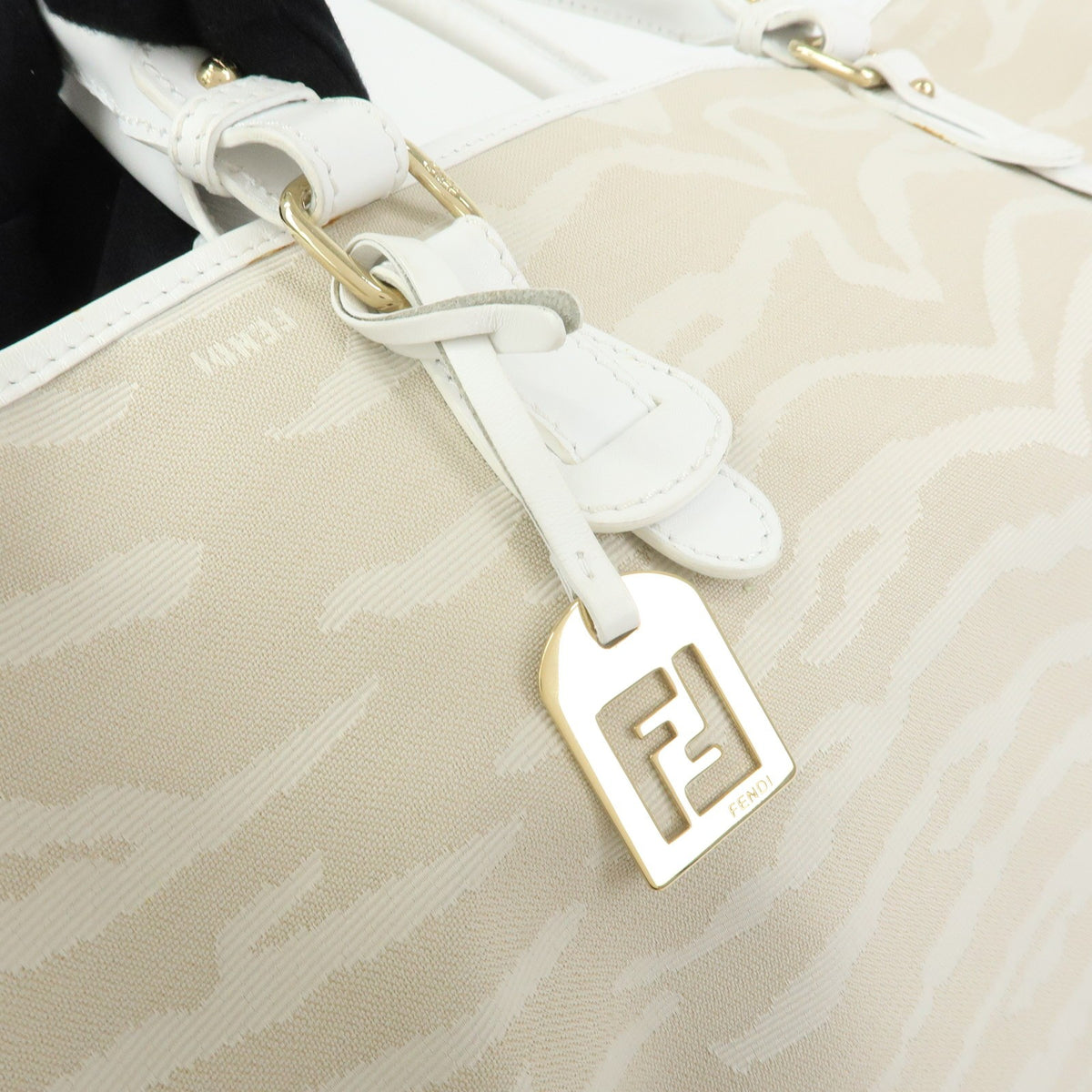 Fendi Tote Bag - Beige, Canvas Leather