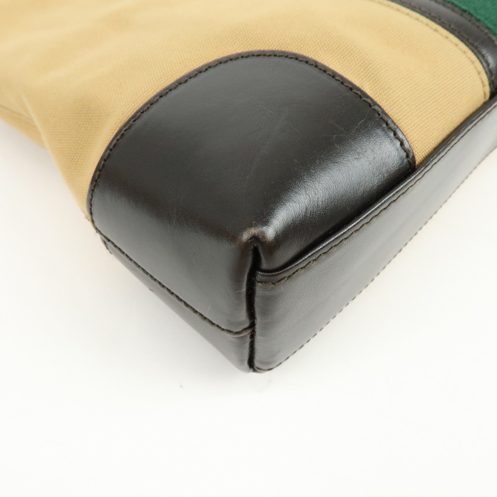 Gucci Sherry Shoulder Bag - Beige, Brown, Canvas, Leather