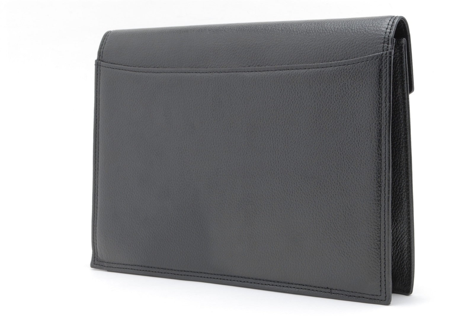 Saint Laurent Yves Vintage Clutch - Black, Leather
