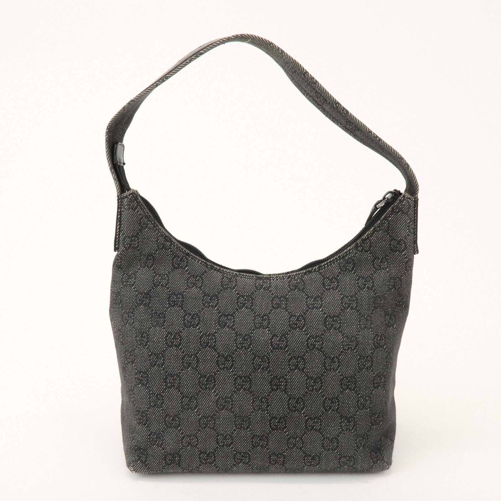 Gucci Shoulder Bag - Black, GG Denim, Leather