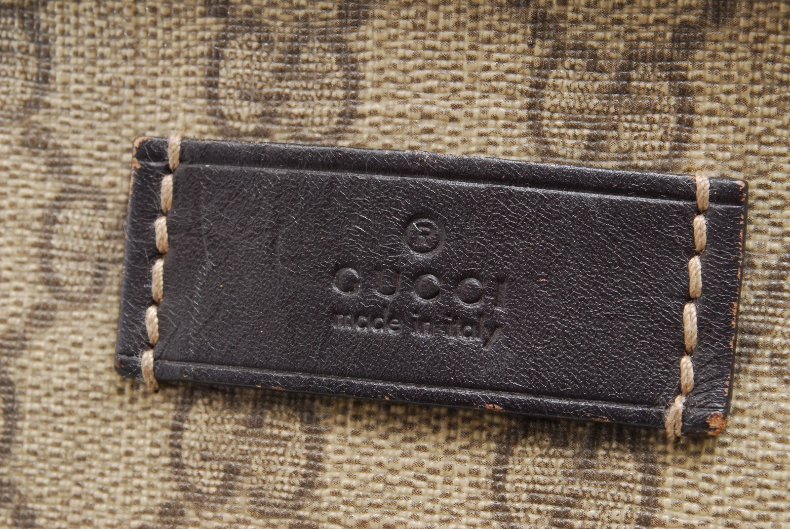 Gucci GG Tote Bag - Beige Brown, PVC Leather