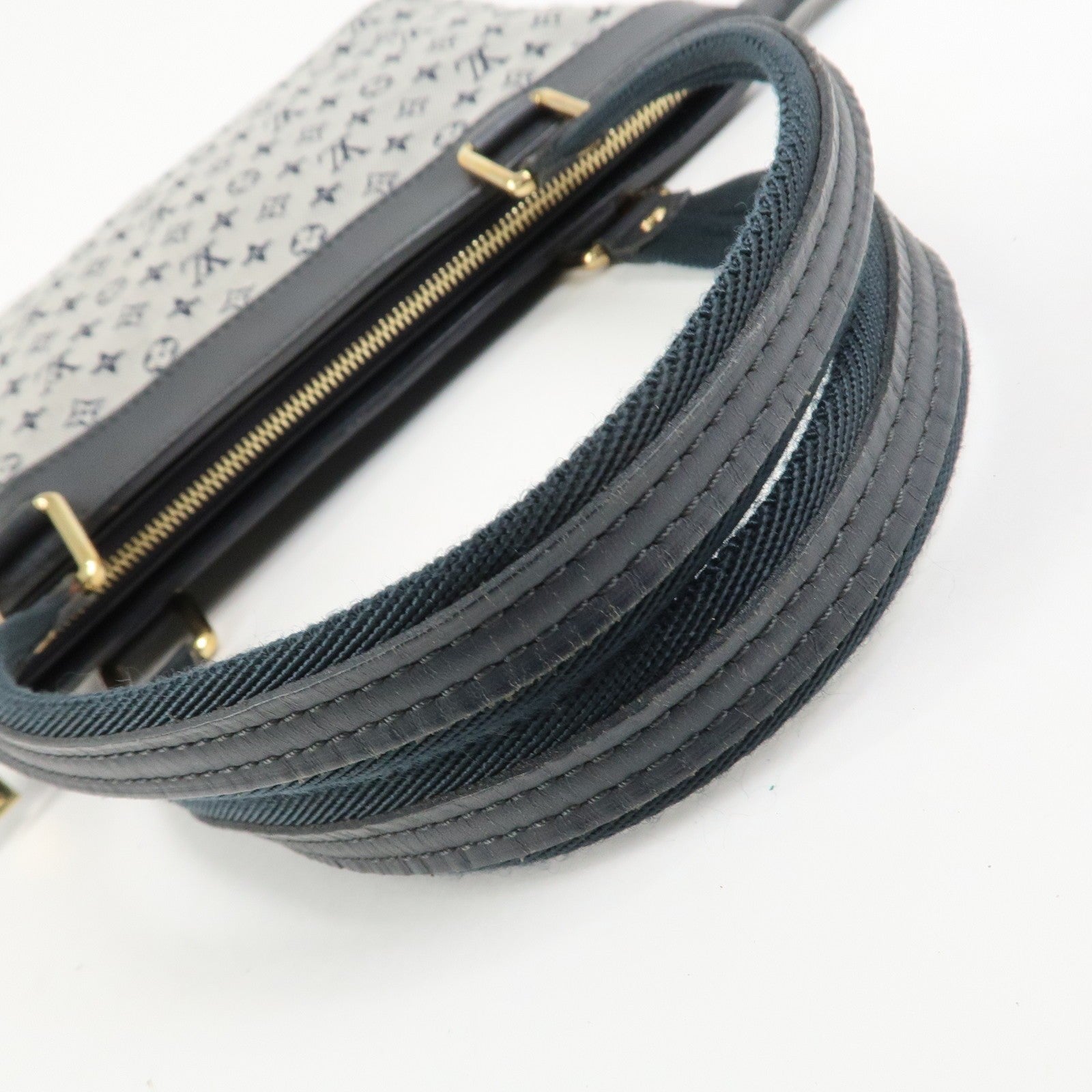 Louis Vuitton Monogram Mini Lin Lucille PM Hand Bag - Blue, Monogram Mini Canvas