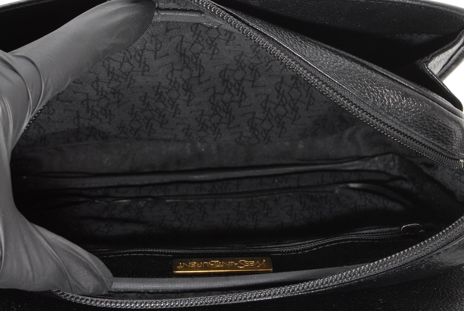 Saint Laurent Yves Shoulder Bag - Black, Leather