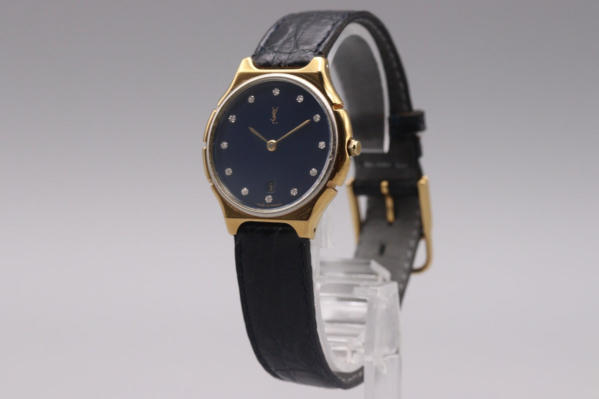 Yves Saint Laurent Yves Saint Laurent Wristwatch - Navy Blue, Stainless Steel