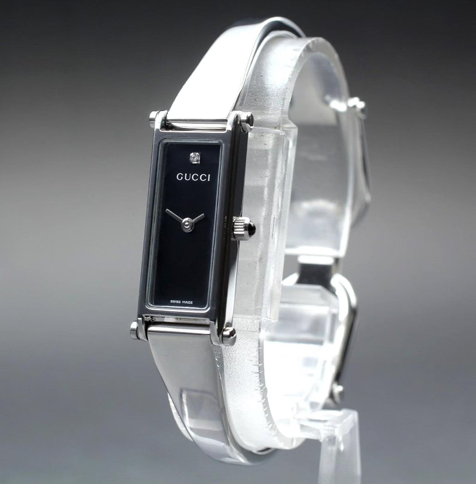 Gucci 1500L Wristwatch - Black, Stainless Steel
