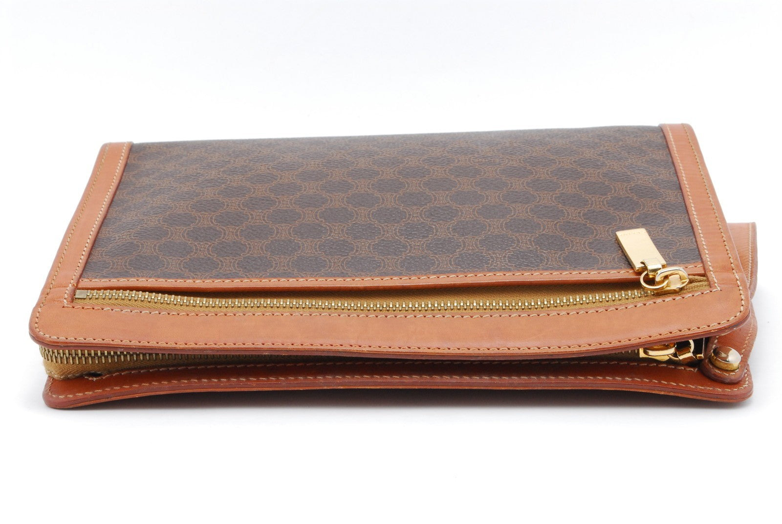 Celine Macadam Clutch Bag - Brown, PVC Leather