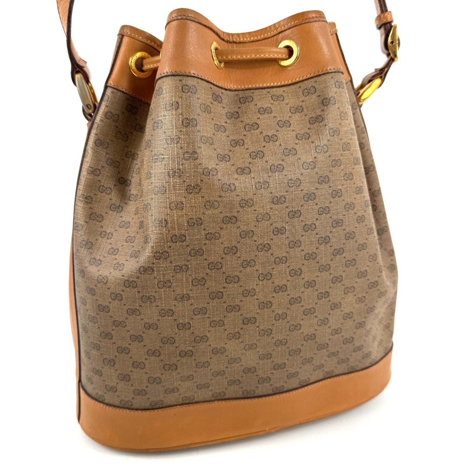 Gucci Micro GG Shoulder Bag - Brown, Leather and PVC