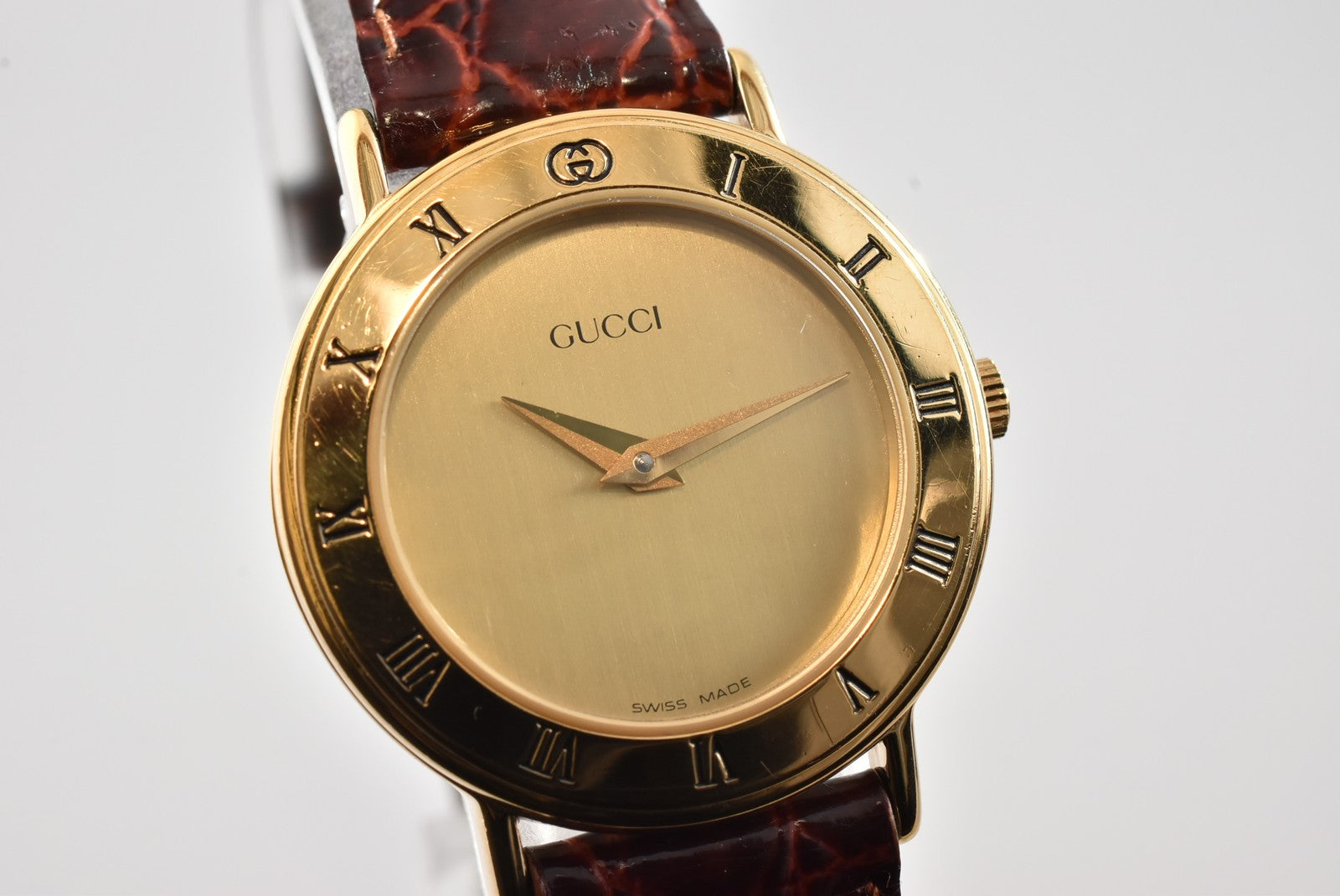 Gucci 3000.2.L Watch - Gold, Stainless Steel