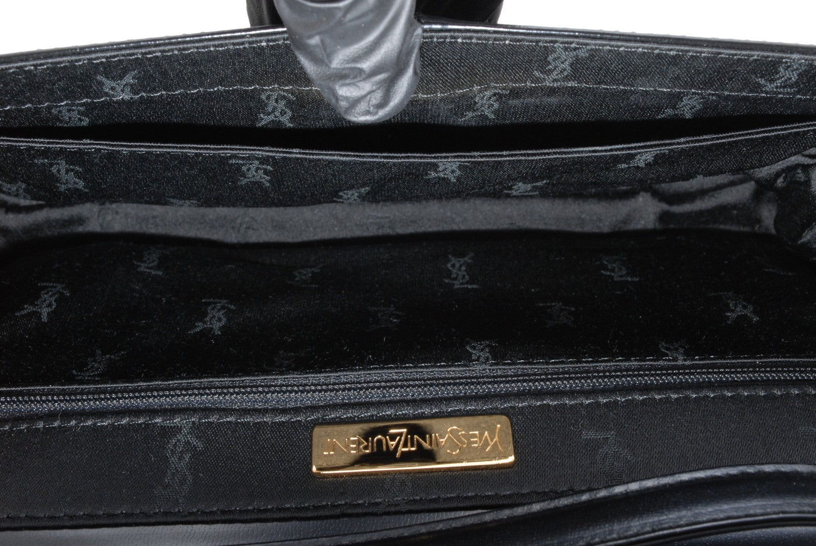 Saint Laurent Logo Shoulder Bag - Black, Leather