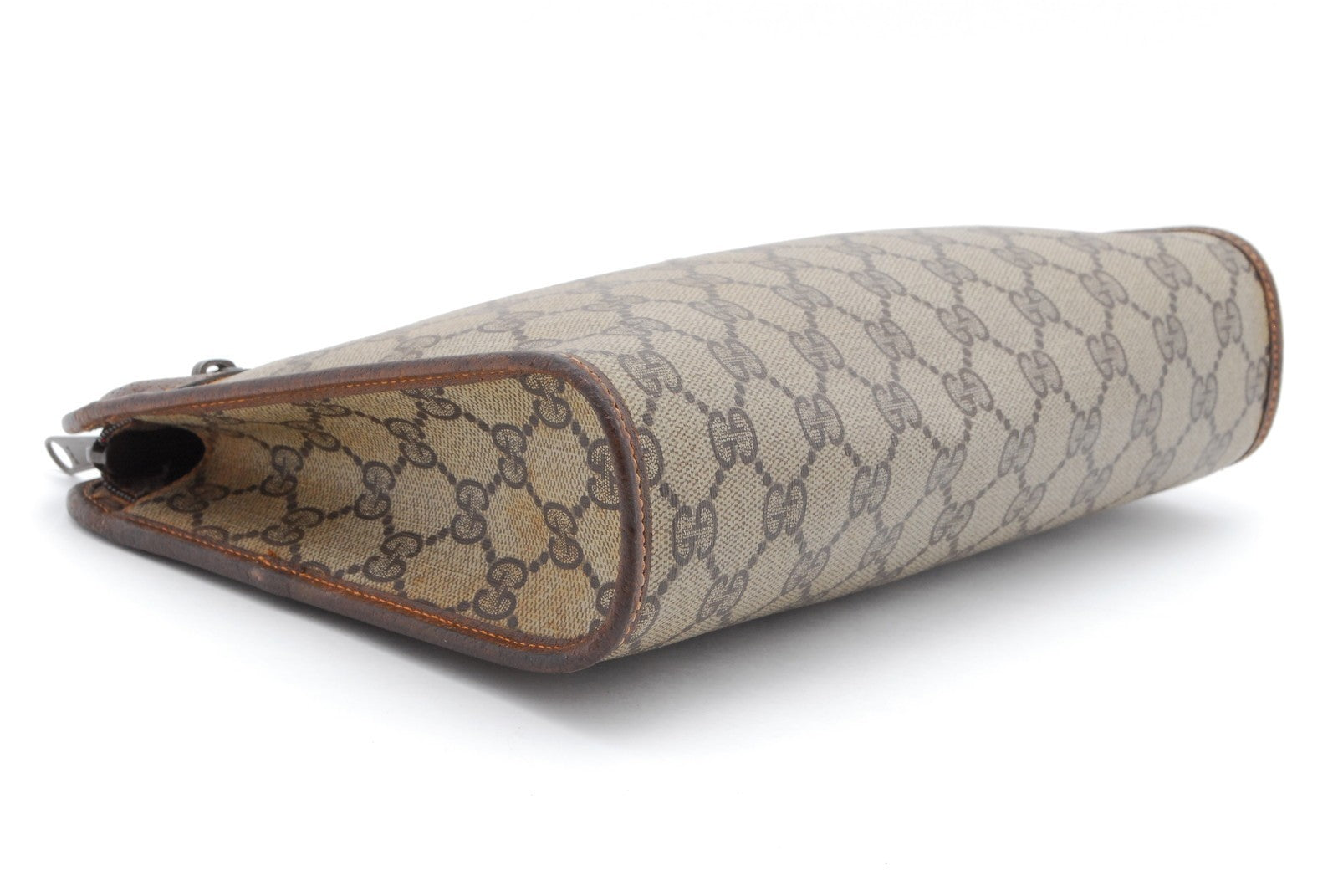 Gucci Vintage Clutch Bag - Brown, PVC Leather
