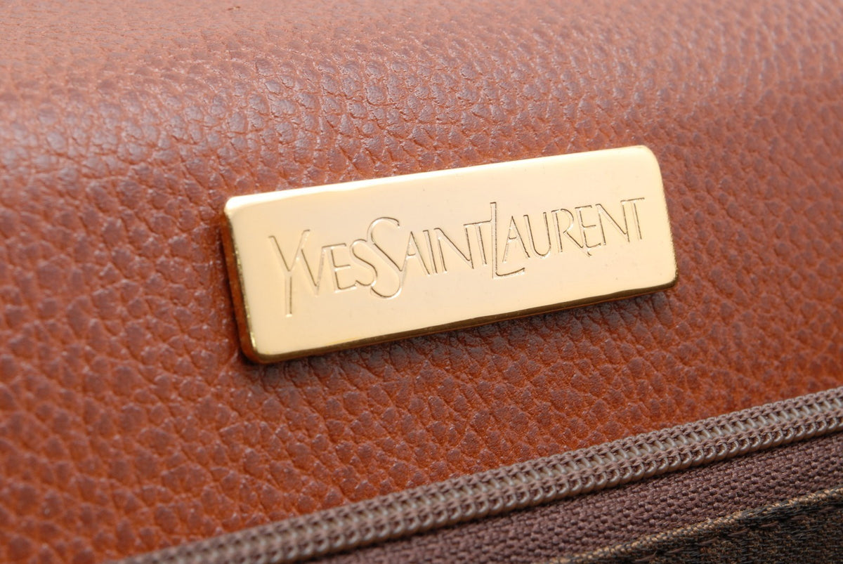 Saint Laurent Yves Saint Laurent Envelope Clutch Bag - Brown, Leather