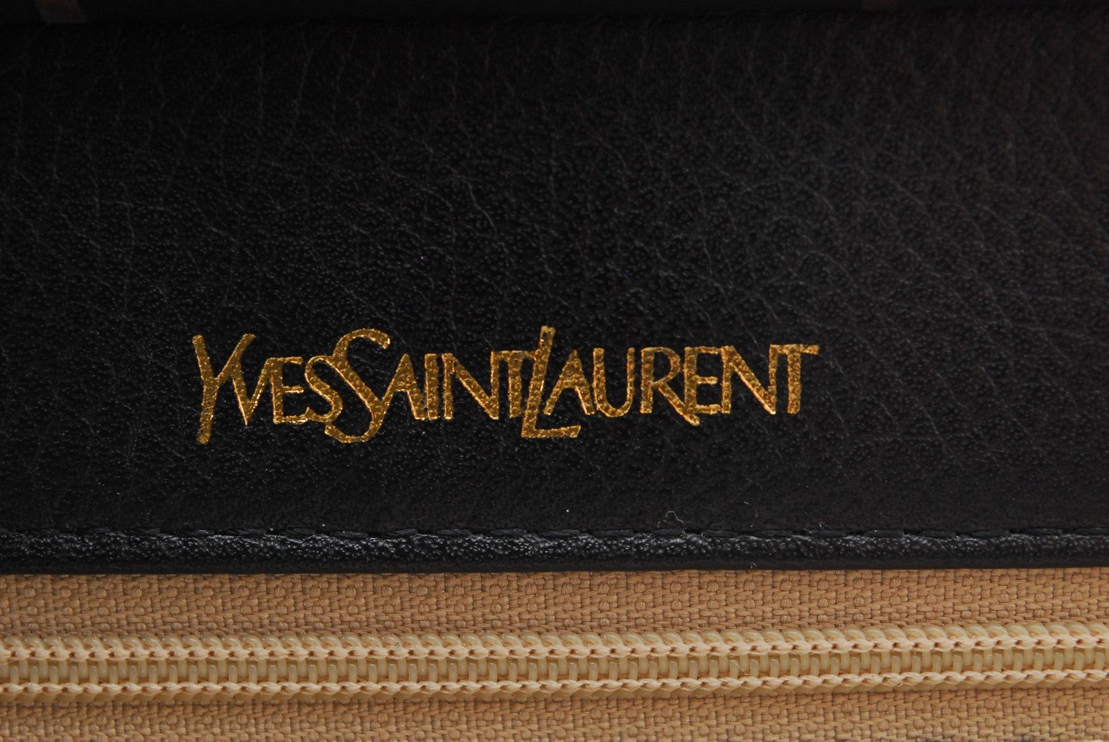 Saint Laurent Chevron Clutch Bag - Black, Leather