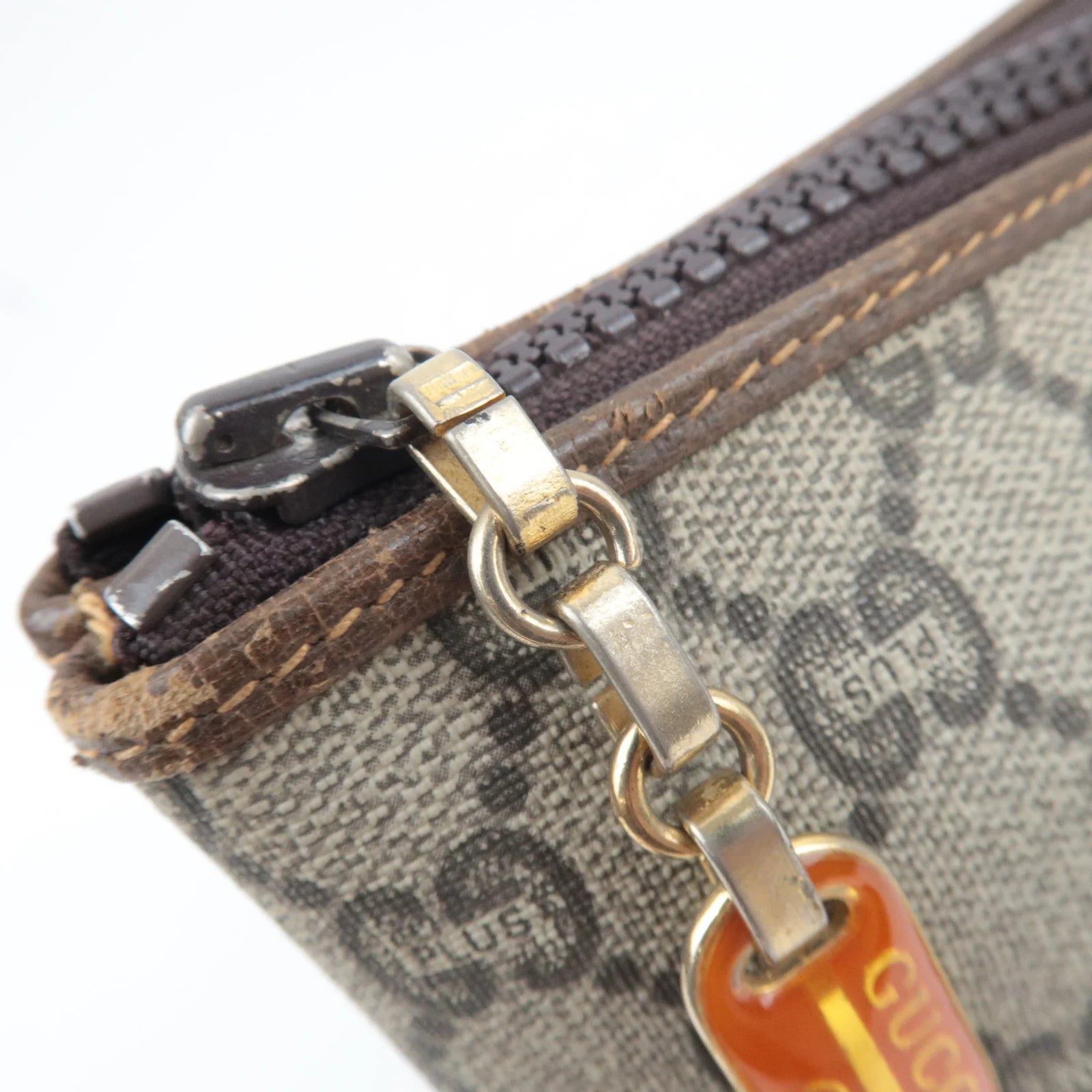 Gucci Old Gucci Clutch Bag - Beige, Brown, GG Plus Leather