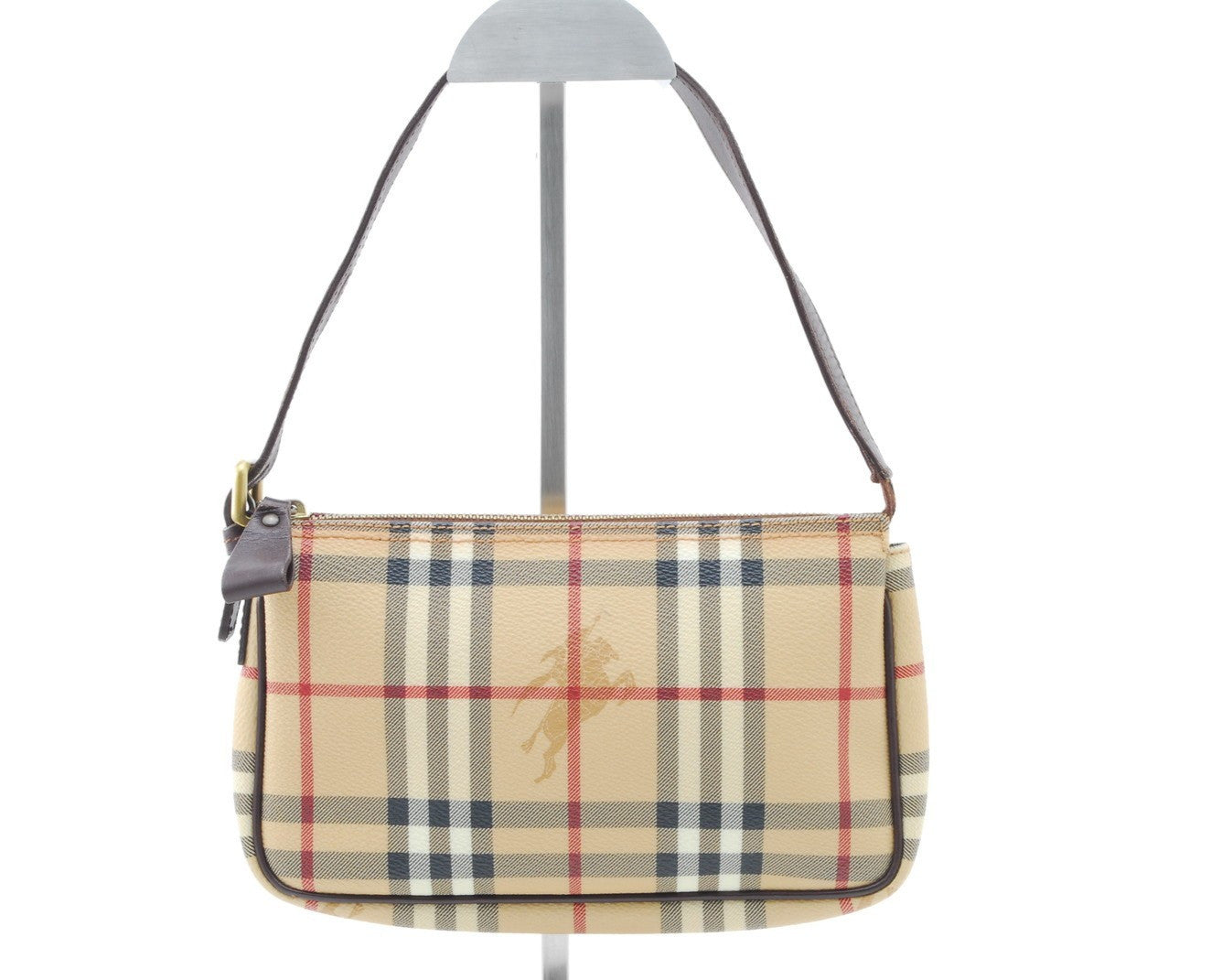 Burberry Nova Check Shoulder Bag - Beige, Canvas and Leather