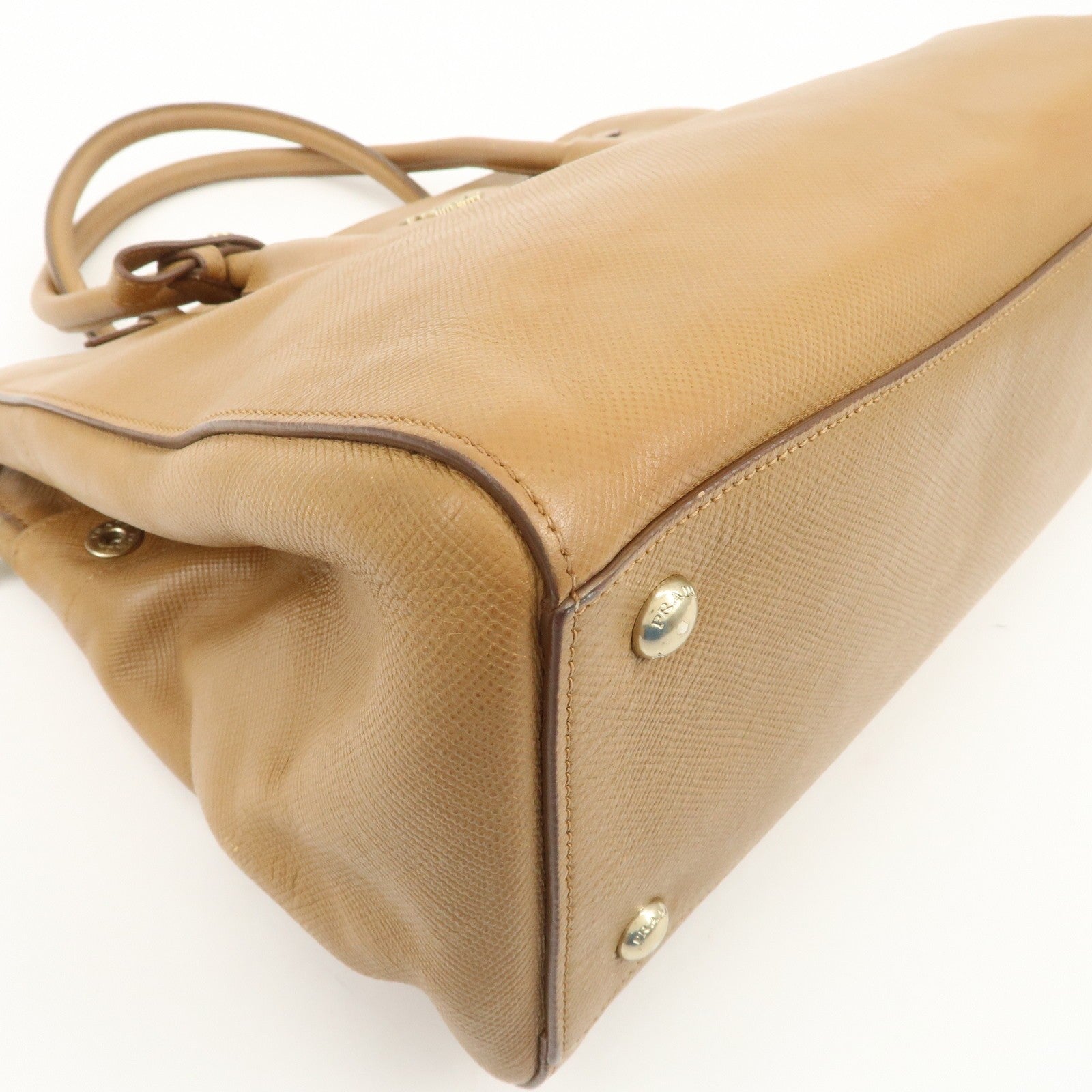 Prada Hand Bag - Light Brown, Leather