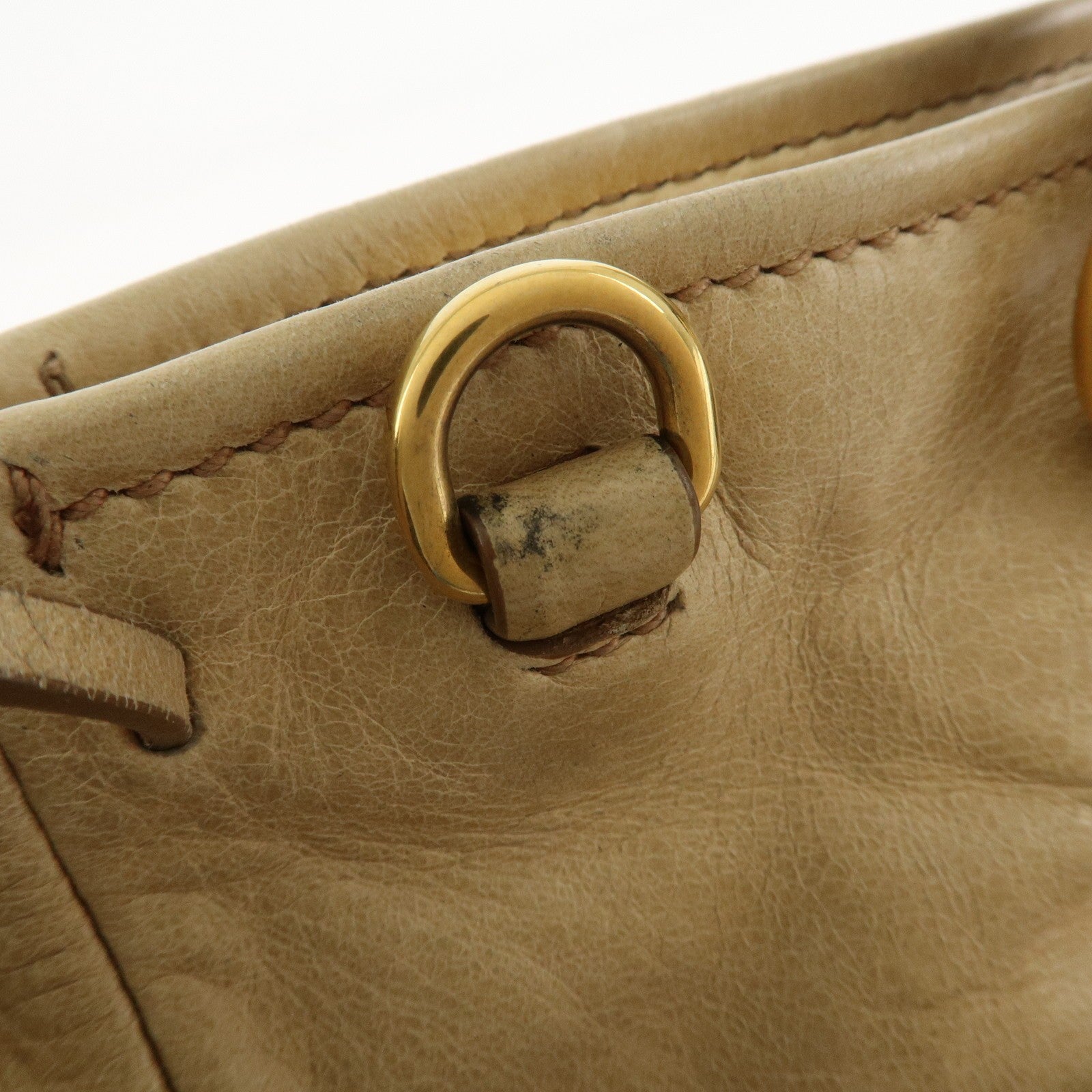 Prada Vitelloshine Handbag - Beige, Leather