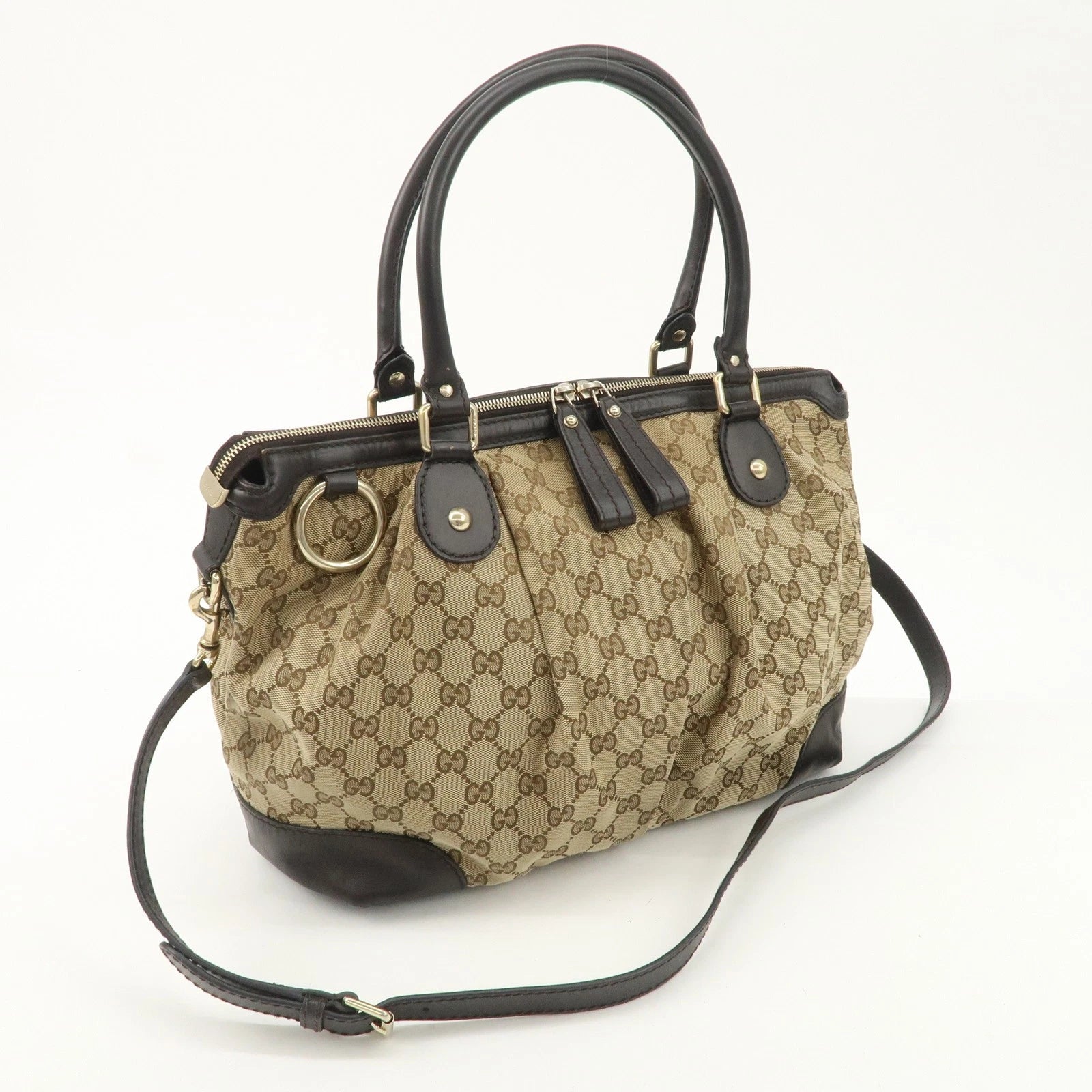 GUCCI Sukey Canvas - Brown GG Canvas