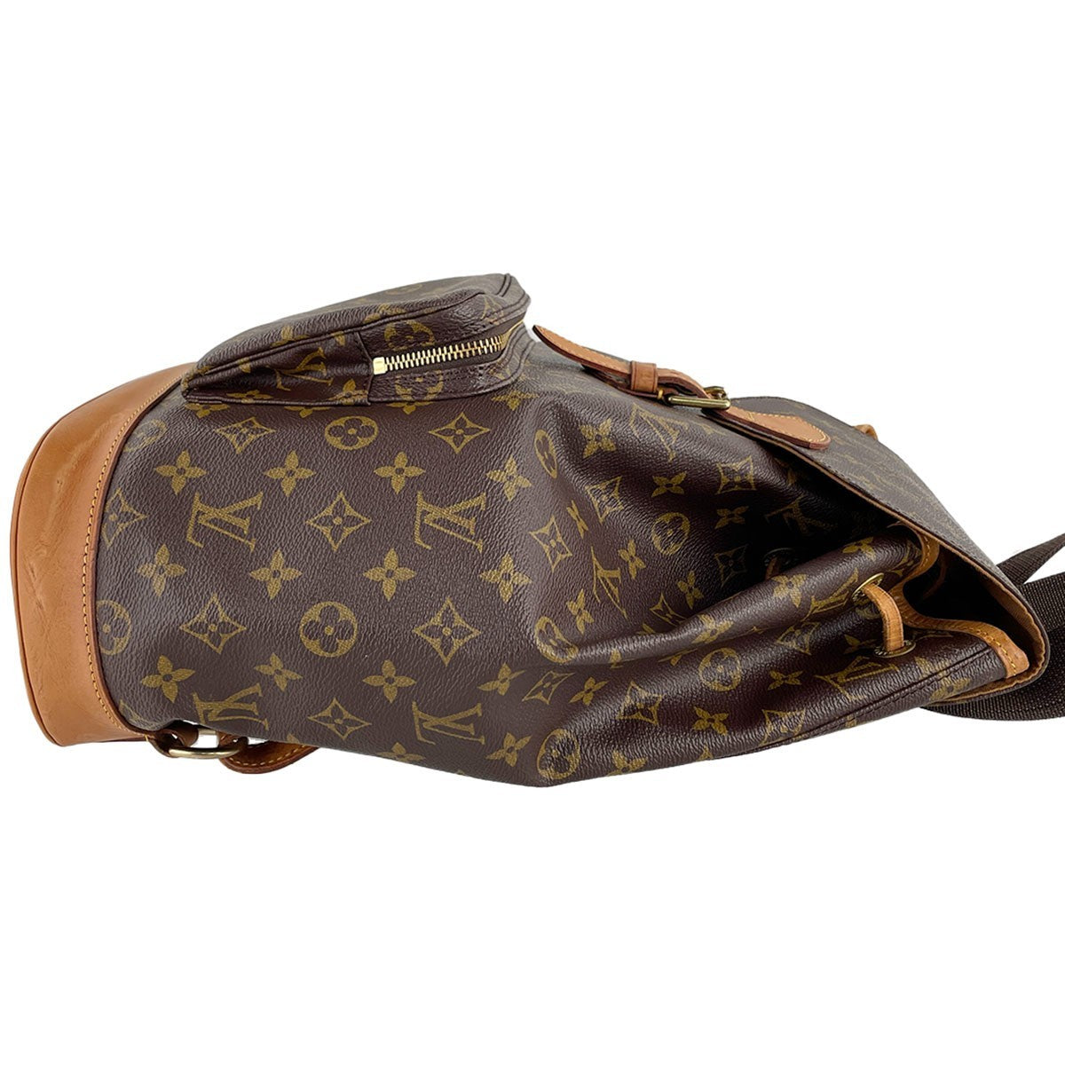 Louis Vuitton Montsouris GM Backpack - Brown, Coated Canvas