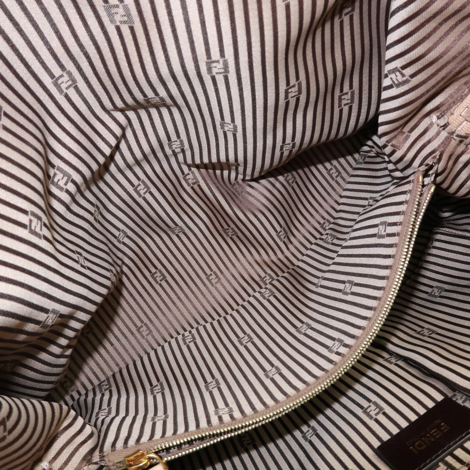 Fendi Hand Bag - Beige, Leather