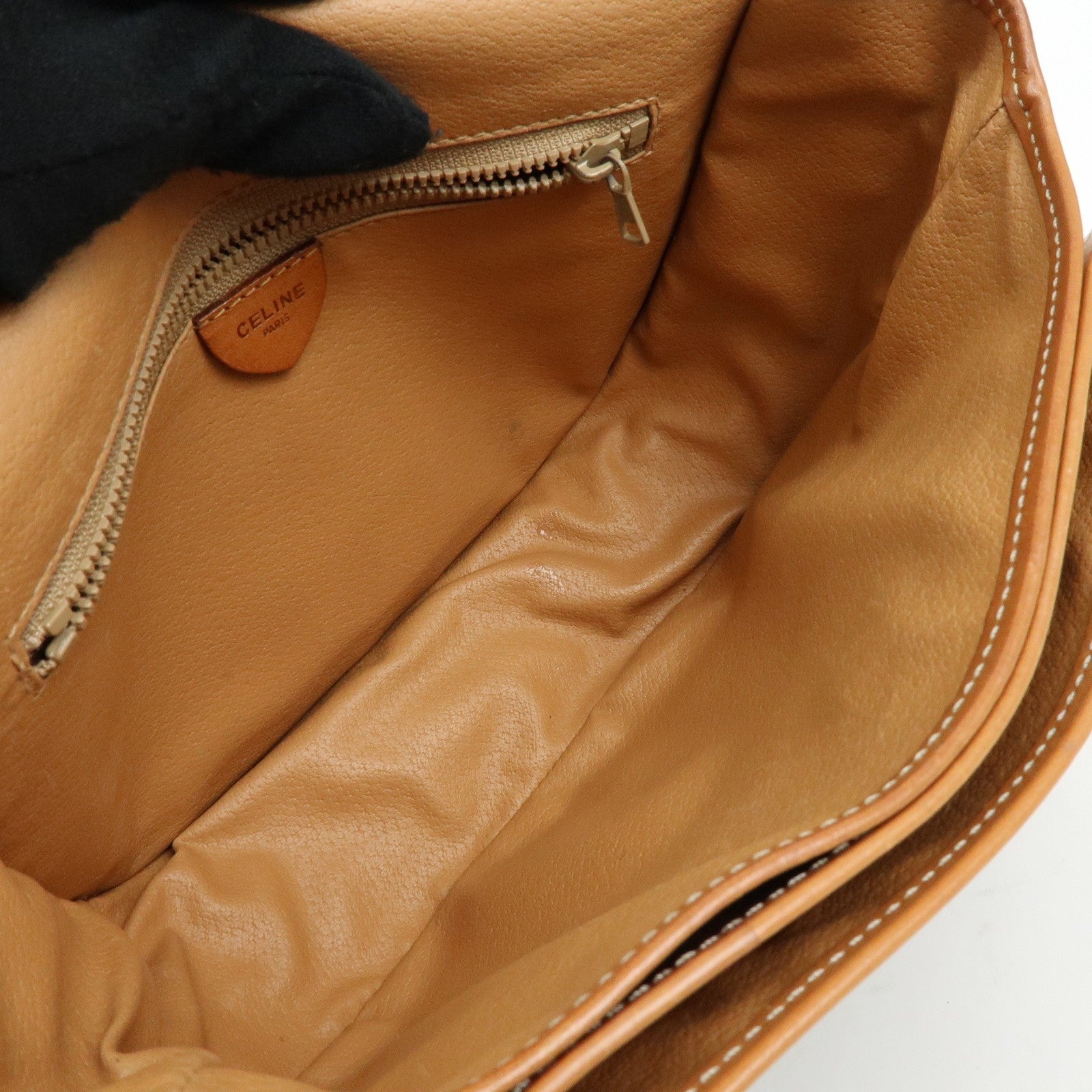 Celine Macadam Shoulder Bag - Brown, Canvas, Leather