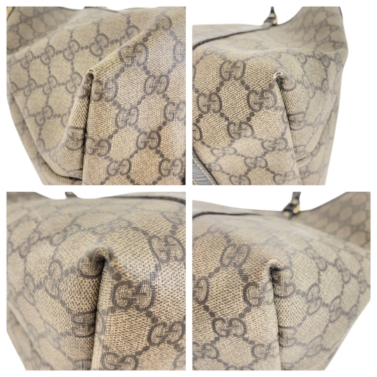 Gucci Supreme Tote Bag - Beige Brown, GG Supreme Canvas