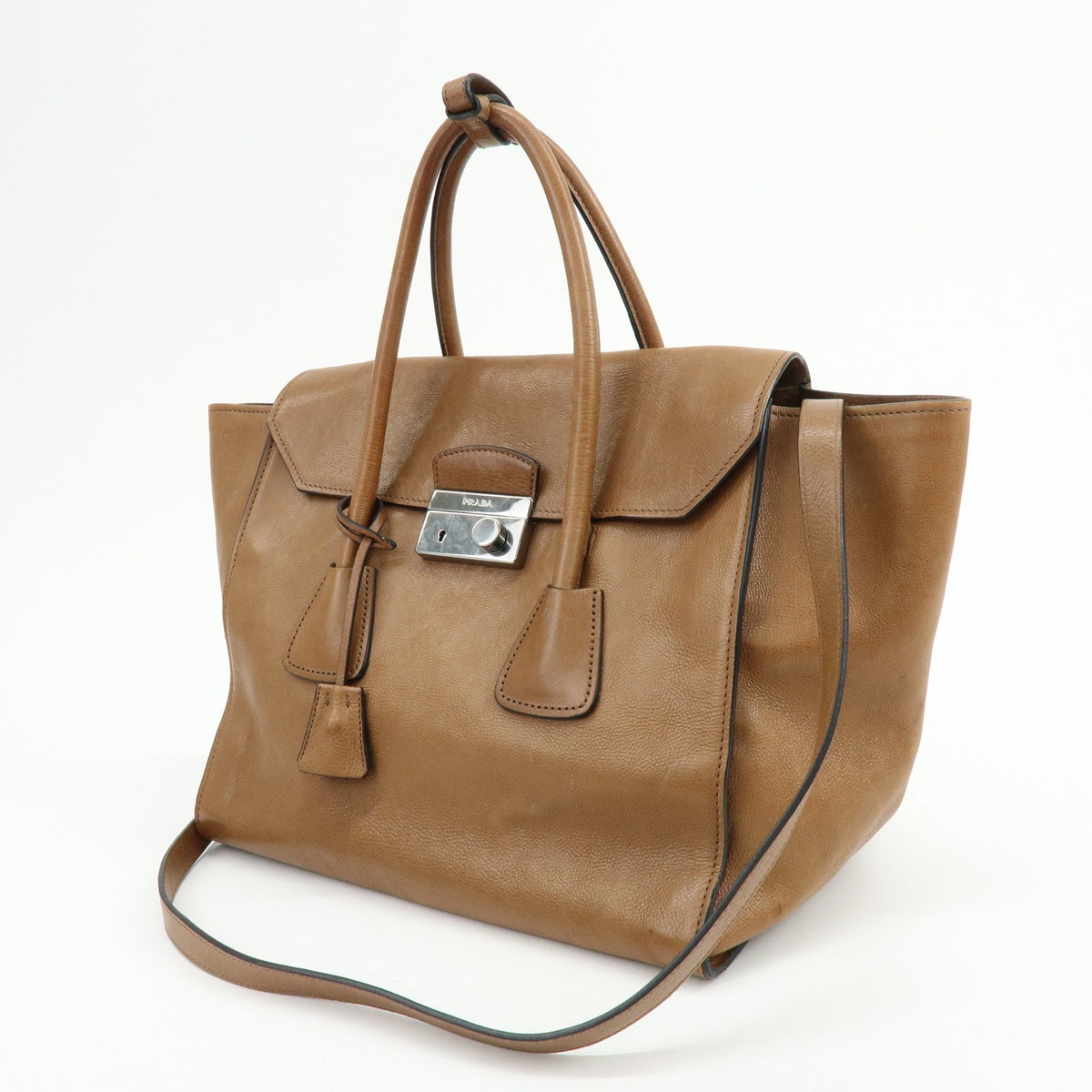 Prada 2Way Bag - Brown, Leather