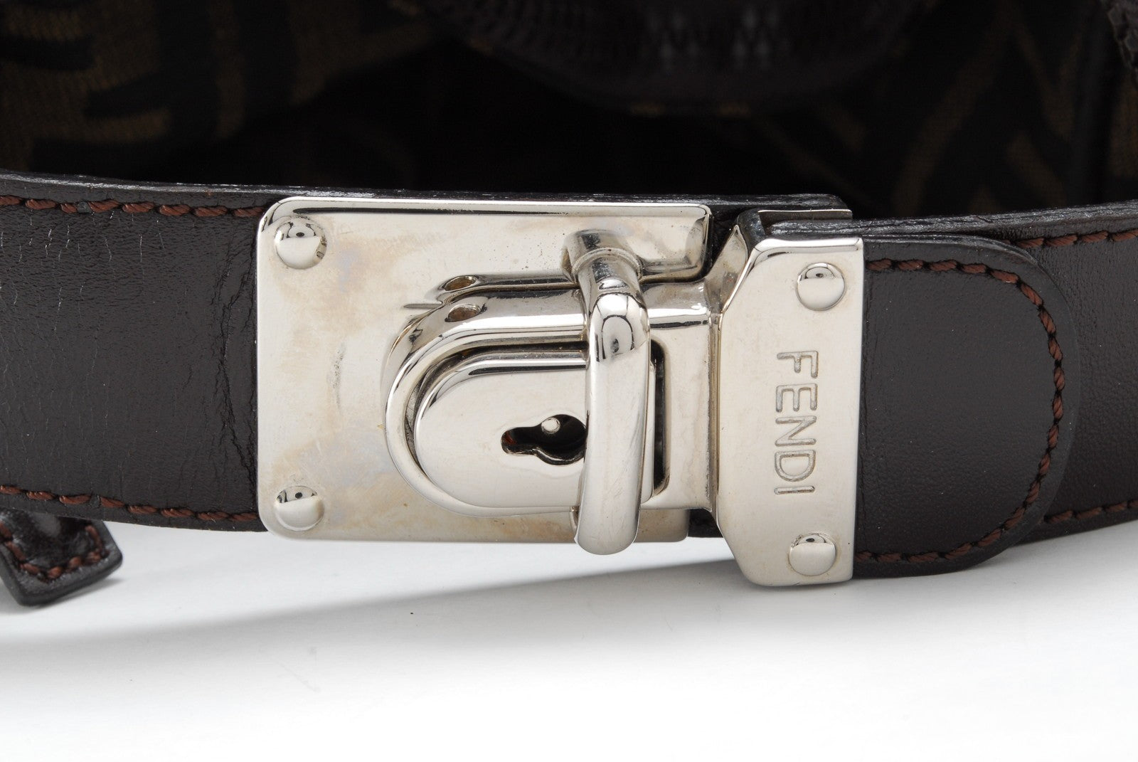 Fendi Zucca Handbag - Brown, Canvas Leather