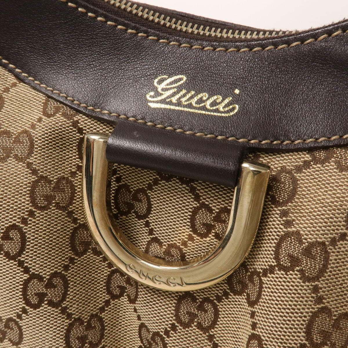 Gucci Abbey GG Handbag - Brown, GG Canvas