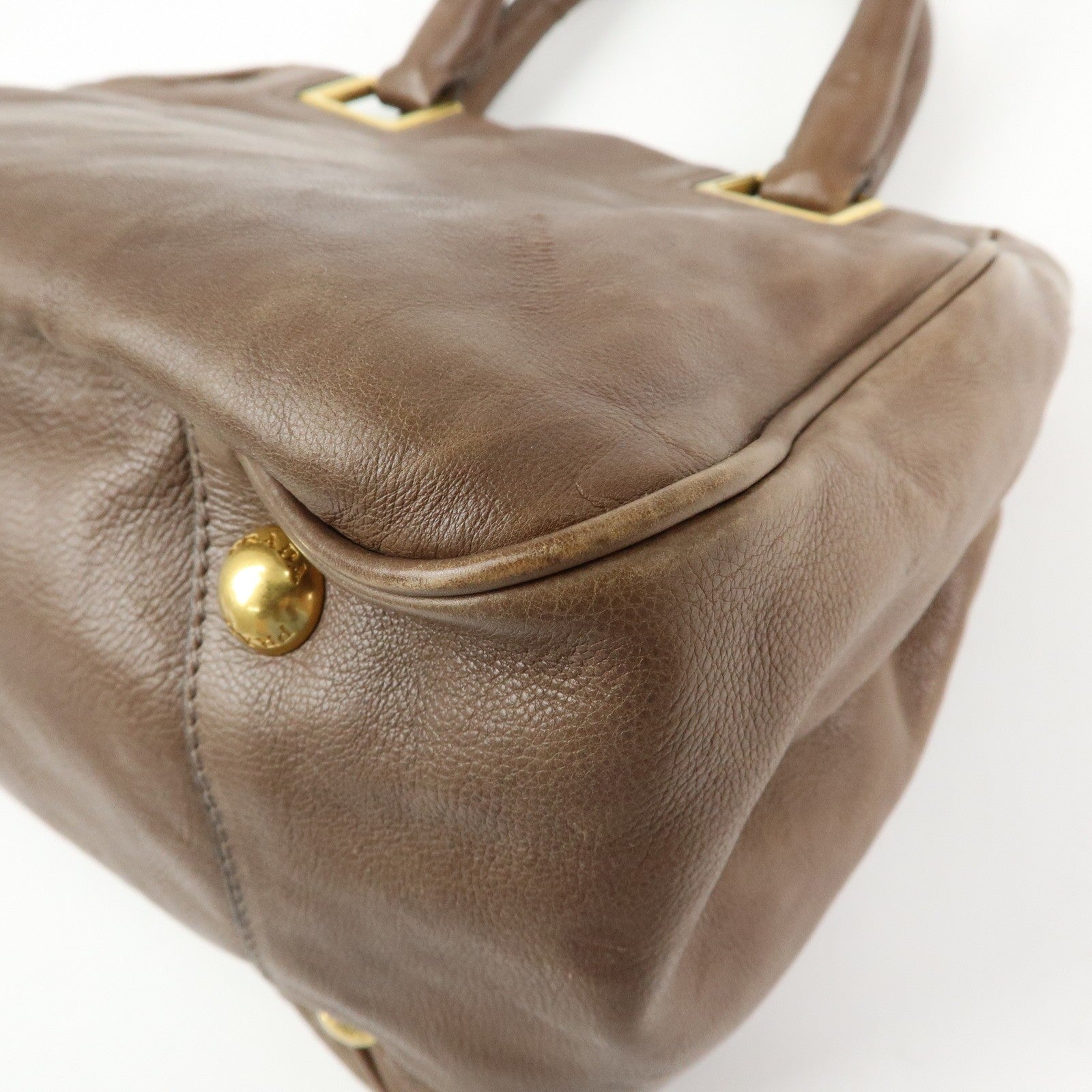 Prada 2Way Bag - Brown, Calf Leather