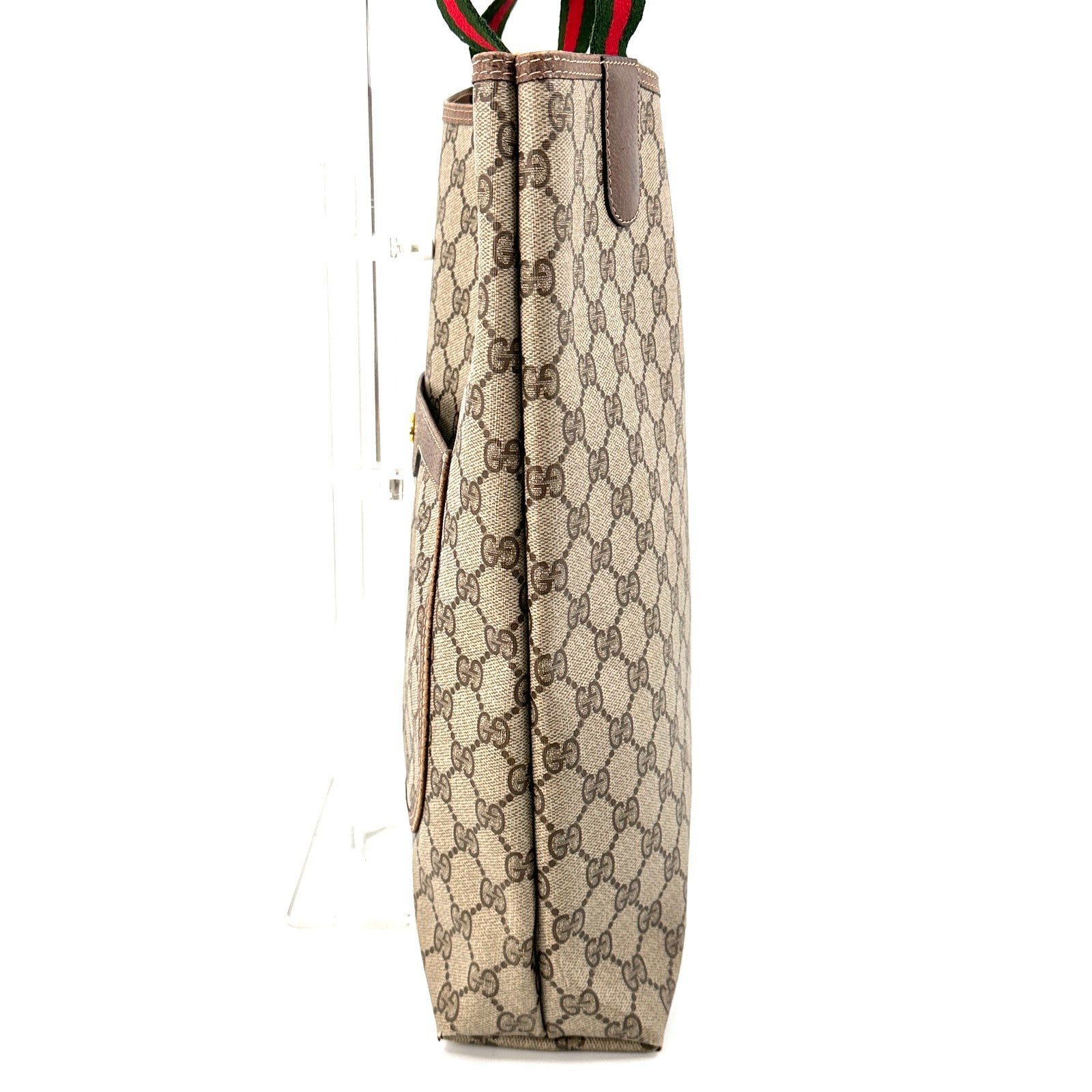 Gucci Sherry Tote Bag - Brown, Leather/PVC
