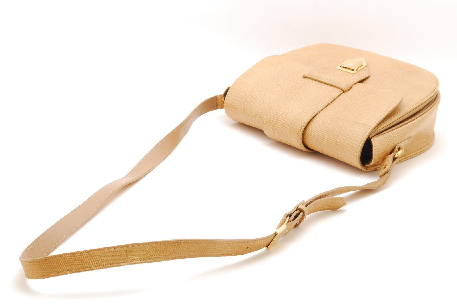 Saint Laurent Yves Vintage Shoulder Bag - Beige, Leather