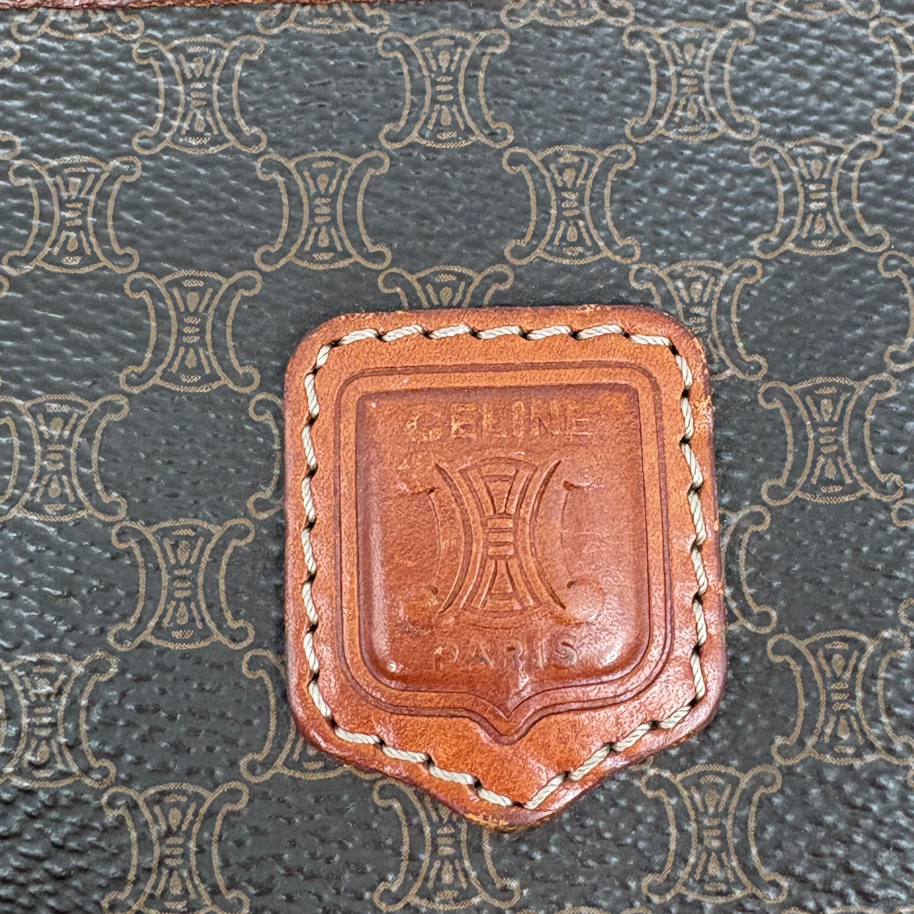 Celine Macadam brown clutch