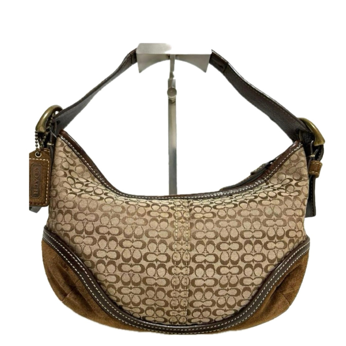 Coach Signature Suede Bag