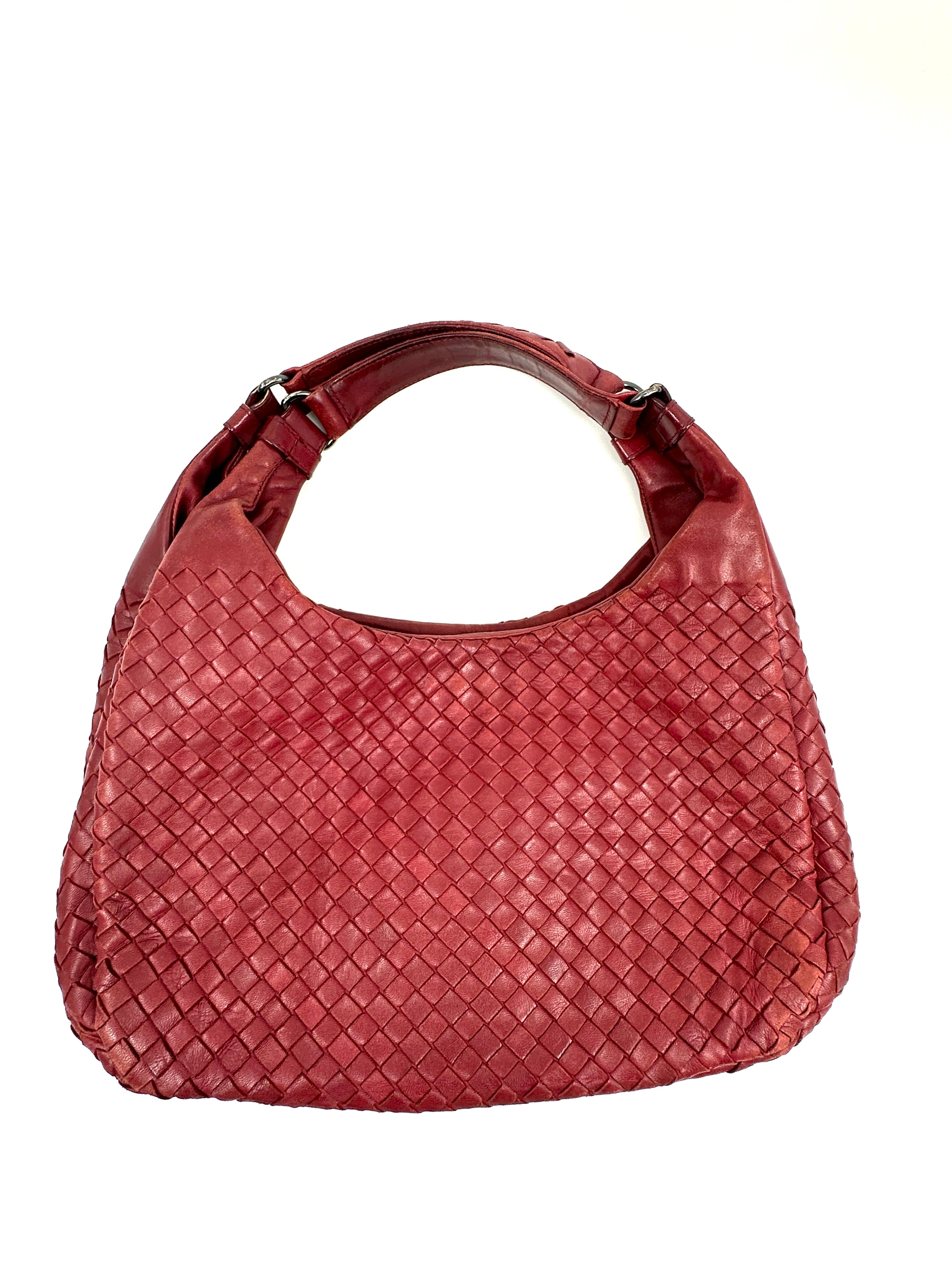 Intrecciato Campana Leather Shoulder Bag