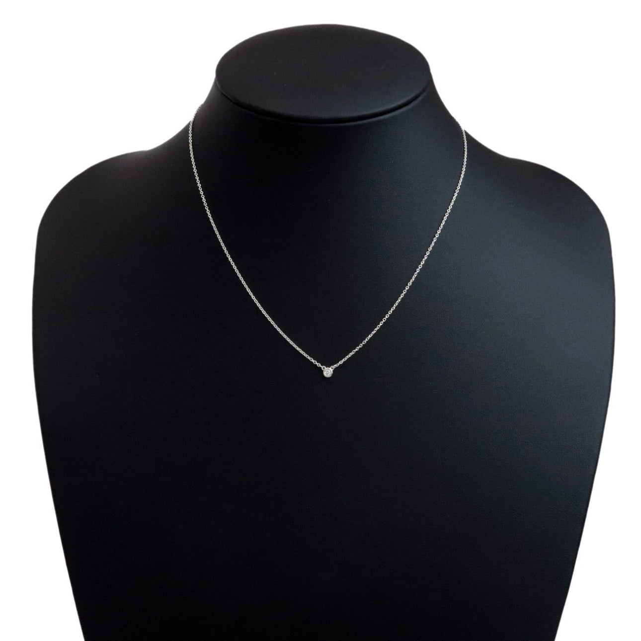 Tiffany&Co. By the Yard 1P Diamond Necklace 0.03ct