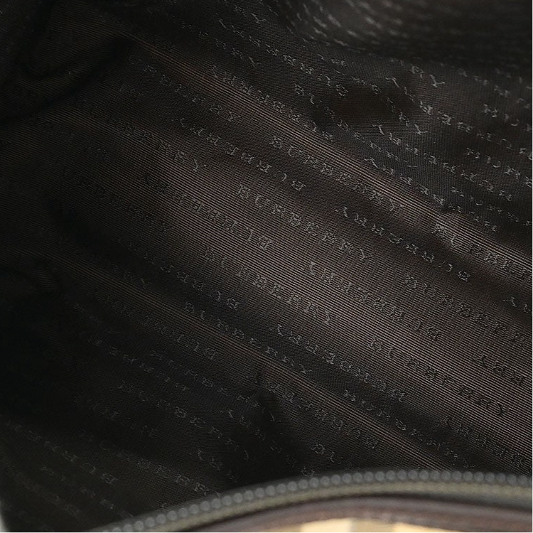 Burberry Check Handbag - Beige, PVC