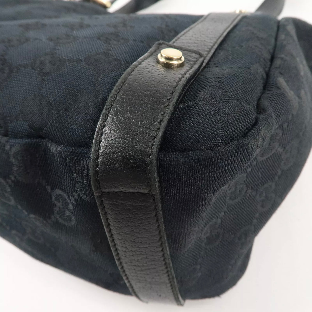 Abbey GG Canvas Leather Tote Bag