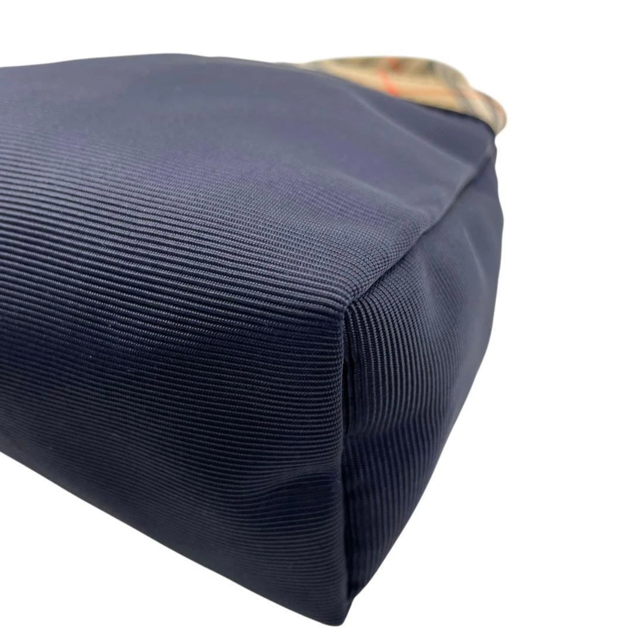 Burberry Mini Handbag- Canvas Nova Check Navy