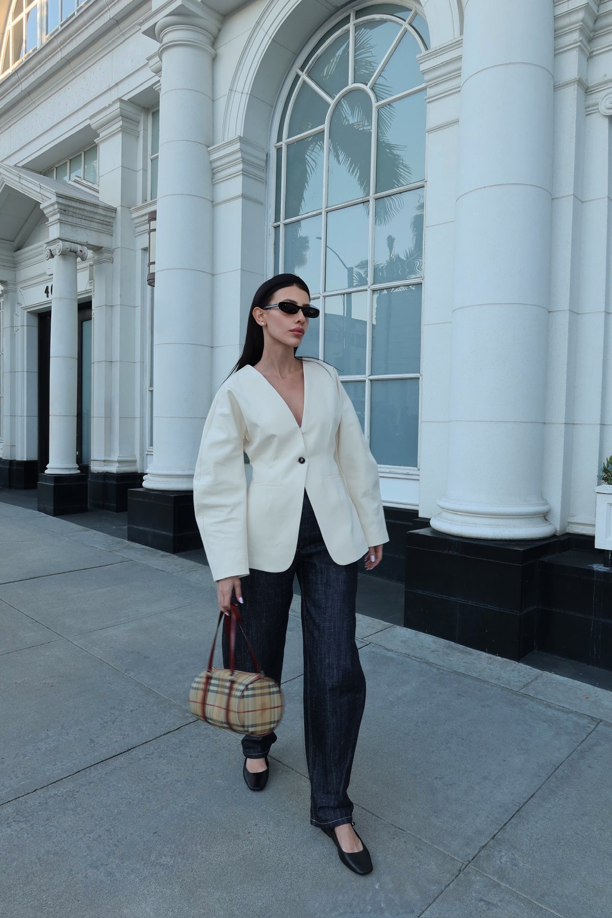 BURBERRY Nova Check Hand Bag- קשה להשגה!