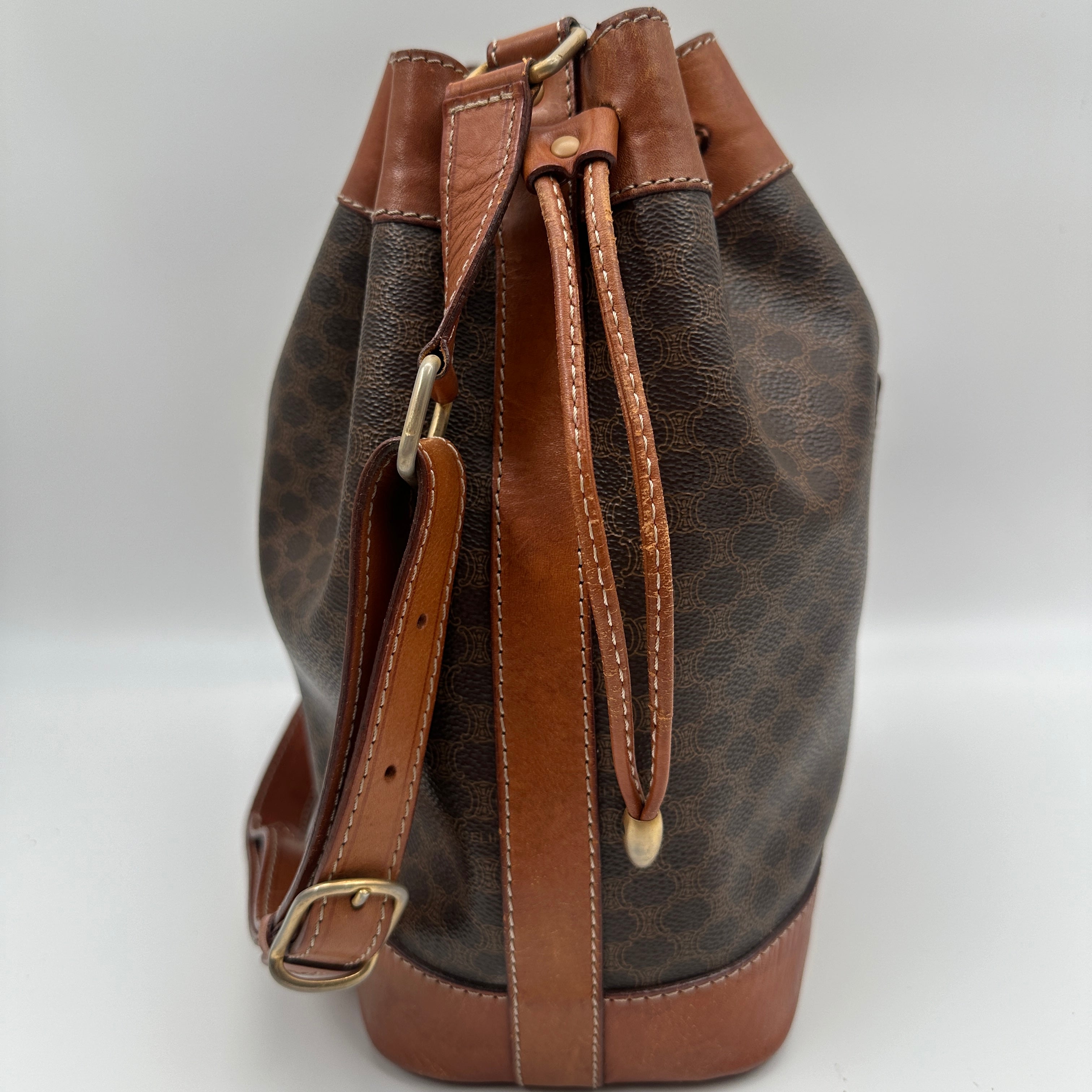 Macadam Bucket Shoulder Bag