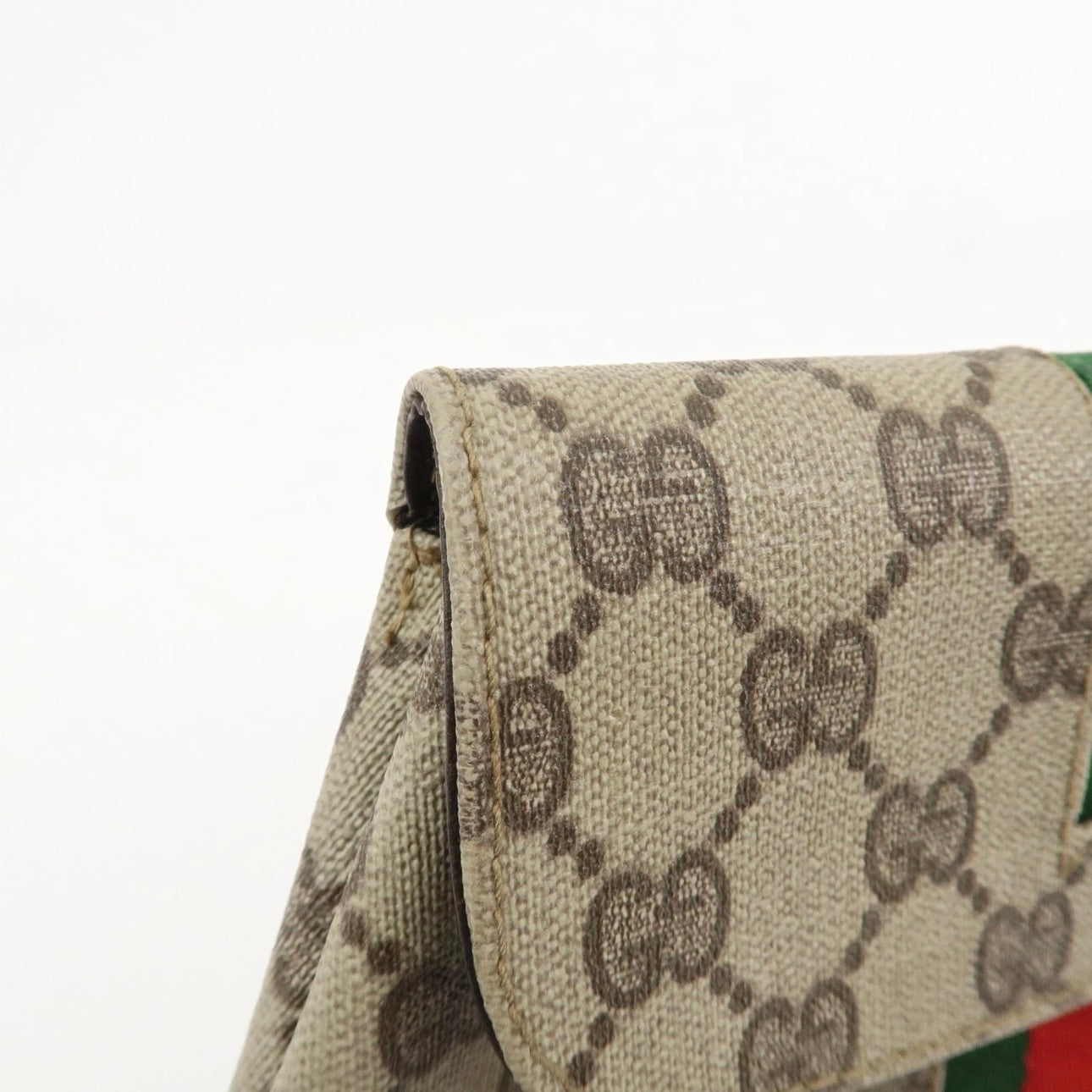 GUCCI GG Supreme Cosmetic Pouch Clutch Bag