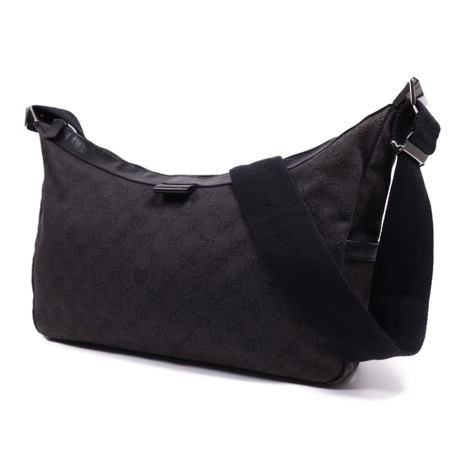 GUCCI GG SHW Shoulder Bag GG Canvas Black