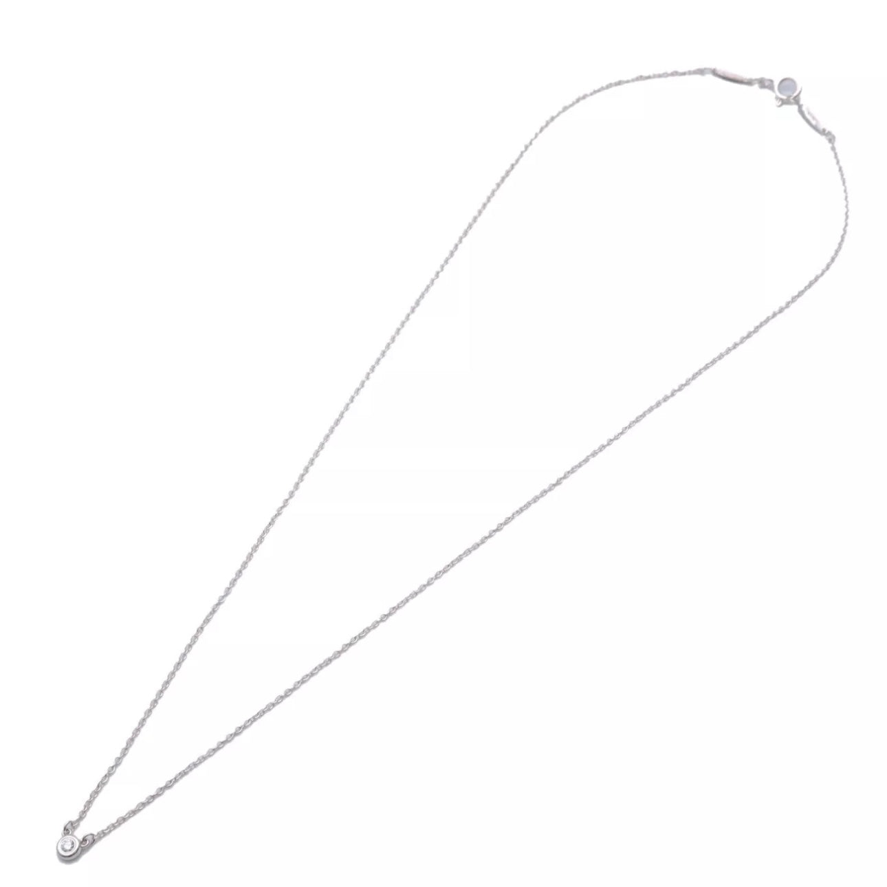 Tiffany&Co. By the Yard 1P Diamond Necklace 0.03ct