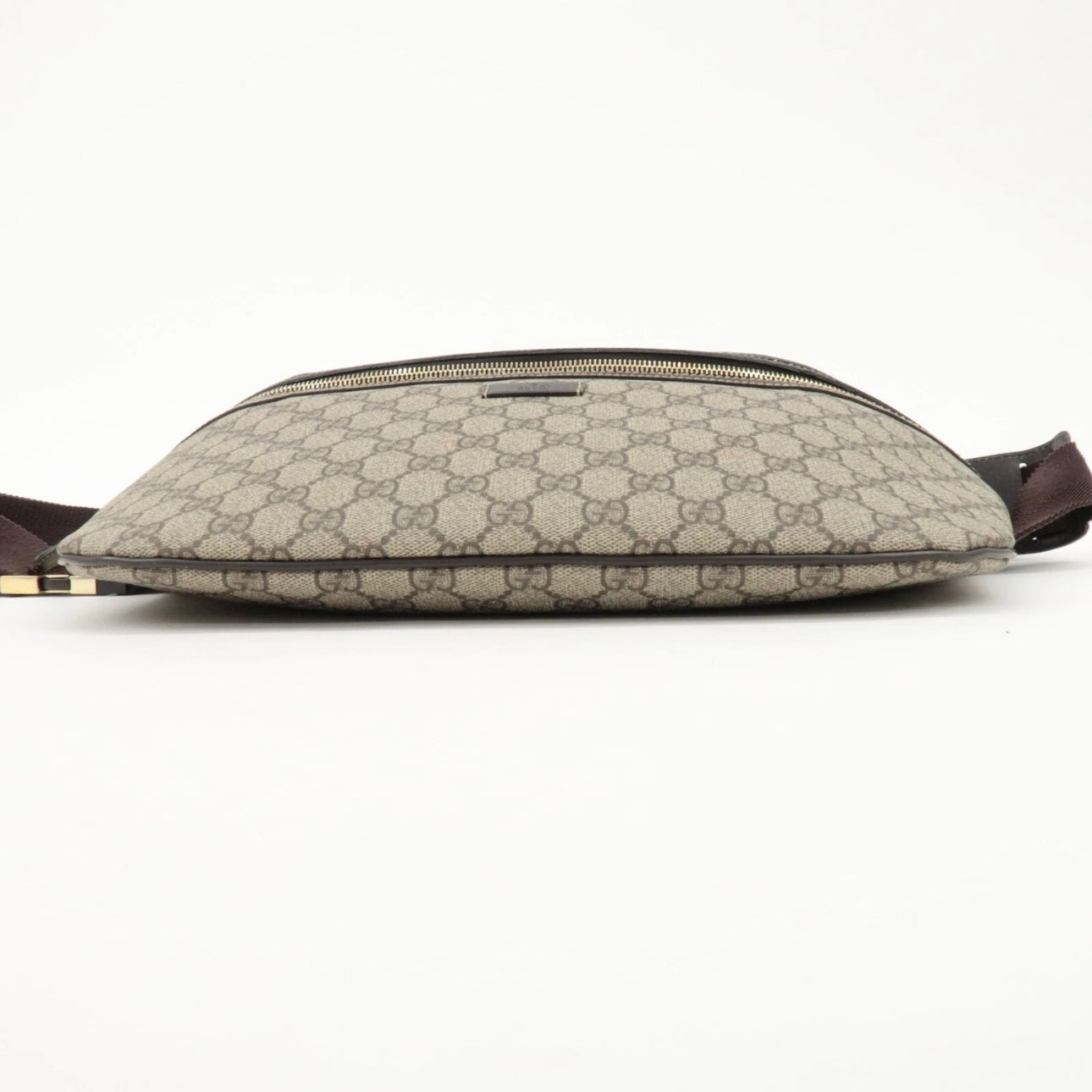 GUCCI GG Supreme Leather Crossbody/ Belt Bag- Beige Brown