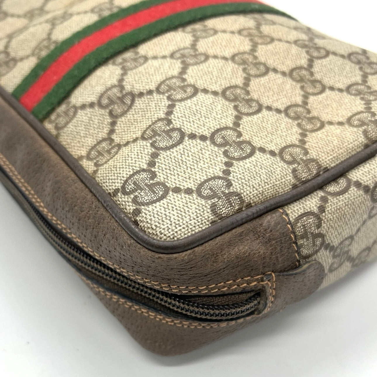 Gucci GG Leather Sherry Line Clutch