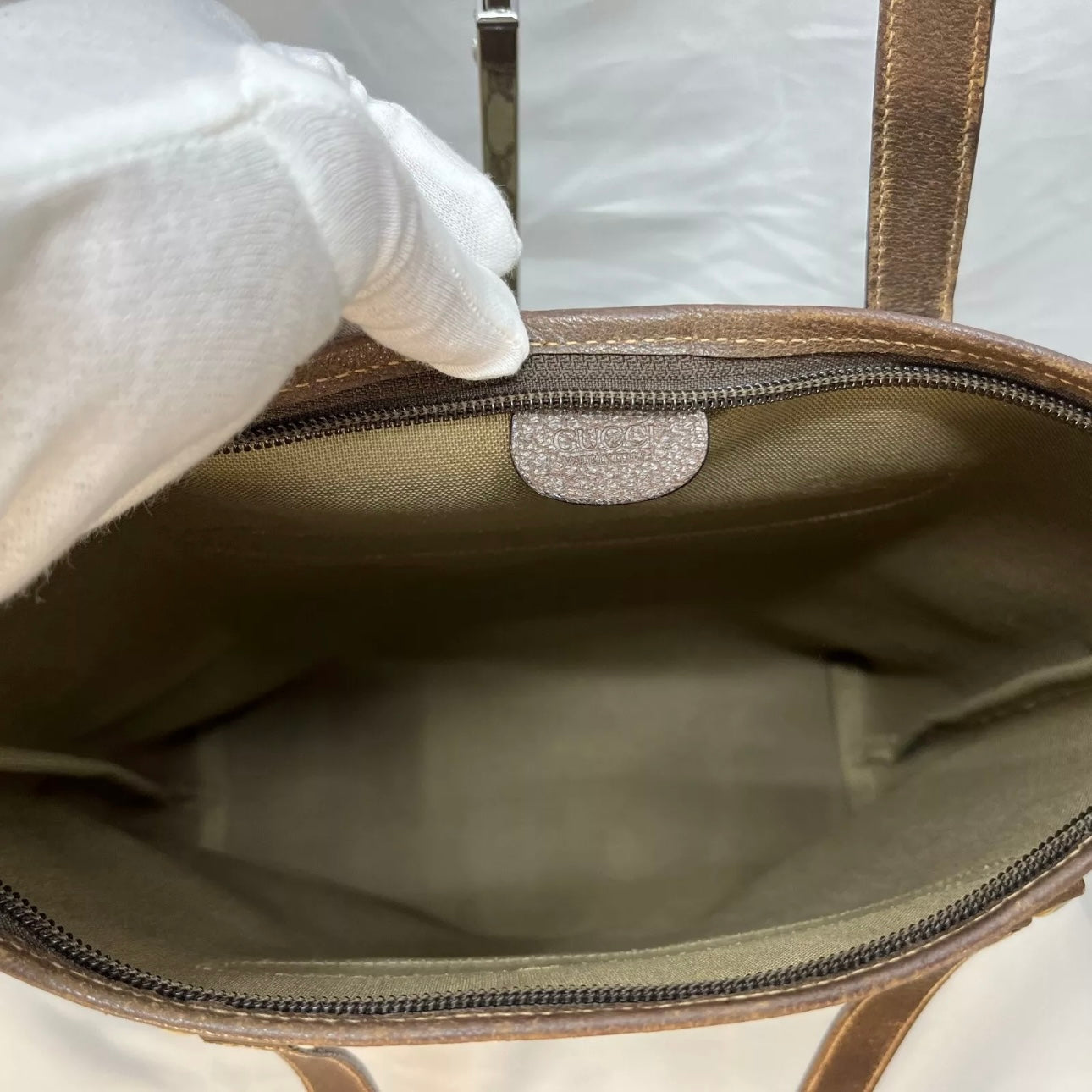 Shoulder Tote Hand Bag Brown PVC Leather