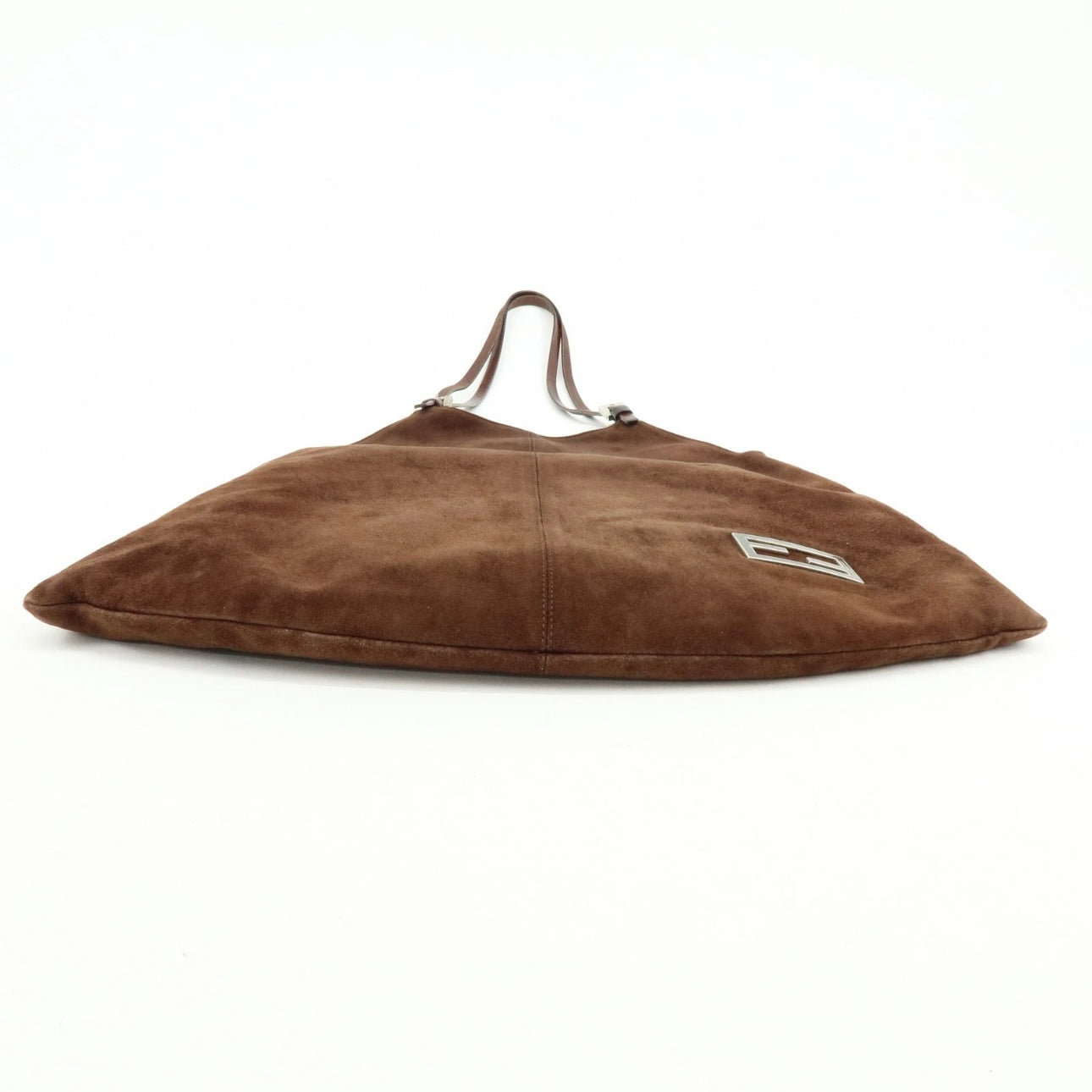 FENDI Suede Tote Shoulder Bag