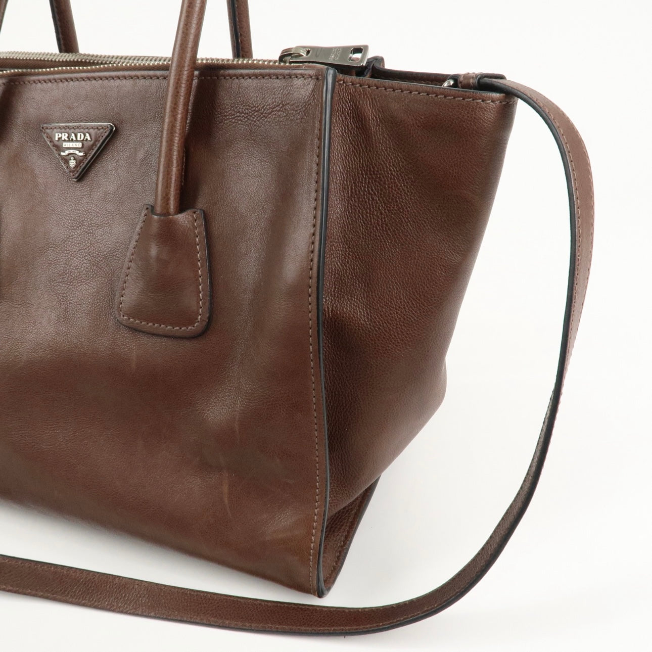 Prada 2 way brown