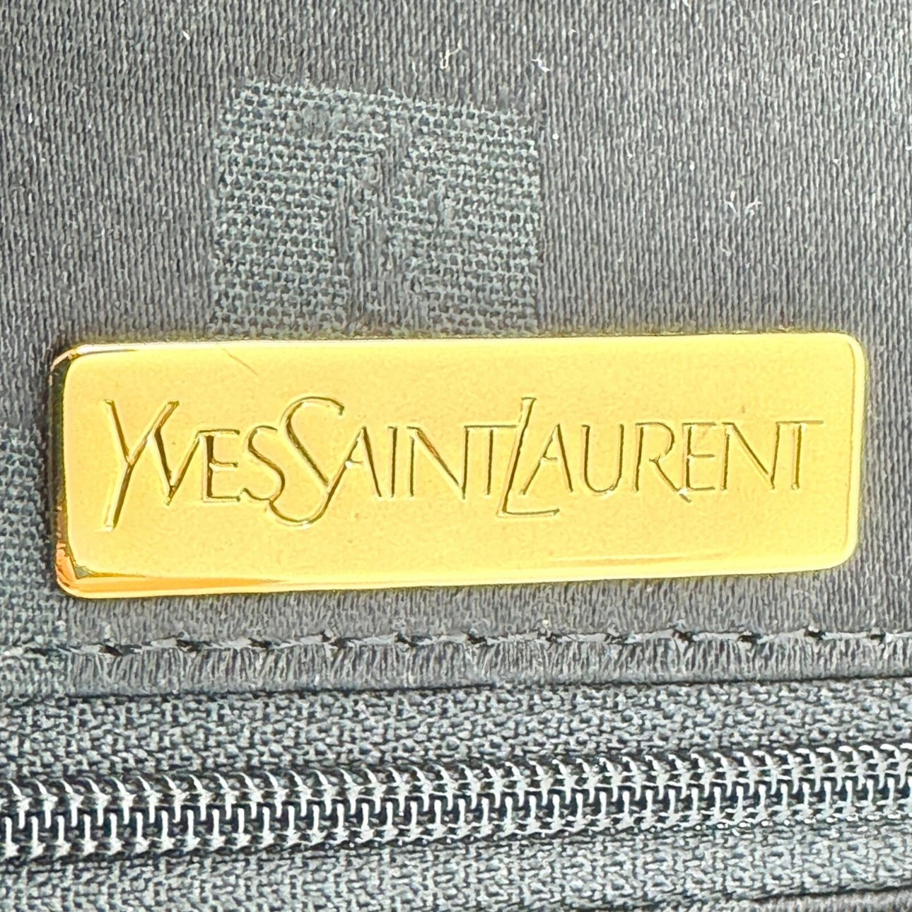 Yves Saint Laurent Leather Hand Bag black brown- Vintage YSL