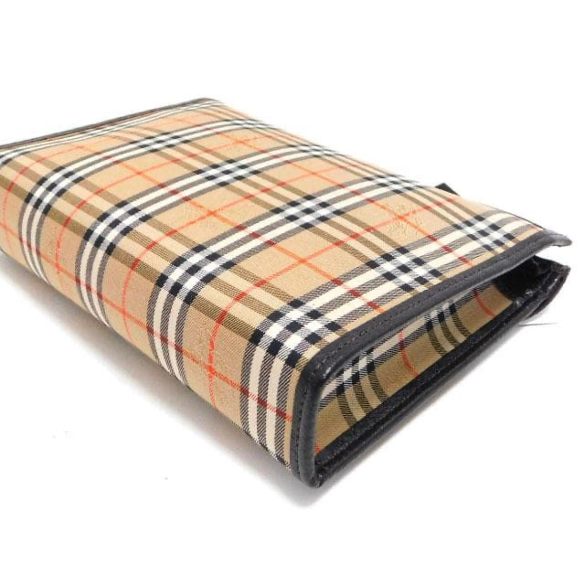 Burberry Nova Check Clutch - Beige, Canvas